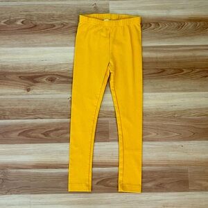 Mustard Saffron Yellow Hanna Andersson Leggings Size 120 6/7
